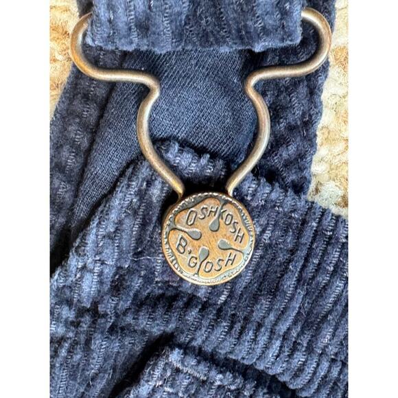 Osh Kosh B'Gosh Boys Blue Corduroy Denim/Jean Overalls size 4T, 100% cotton - Picture 7 of 14